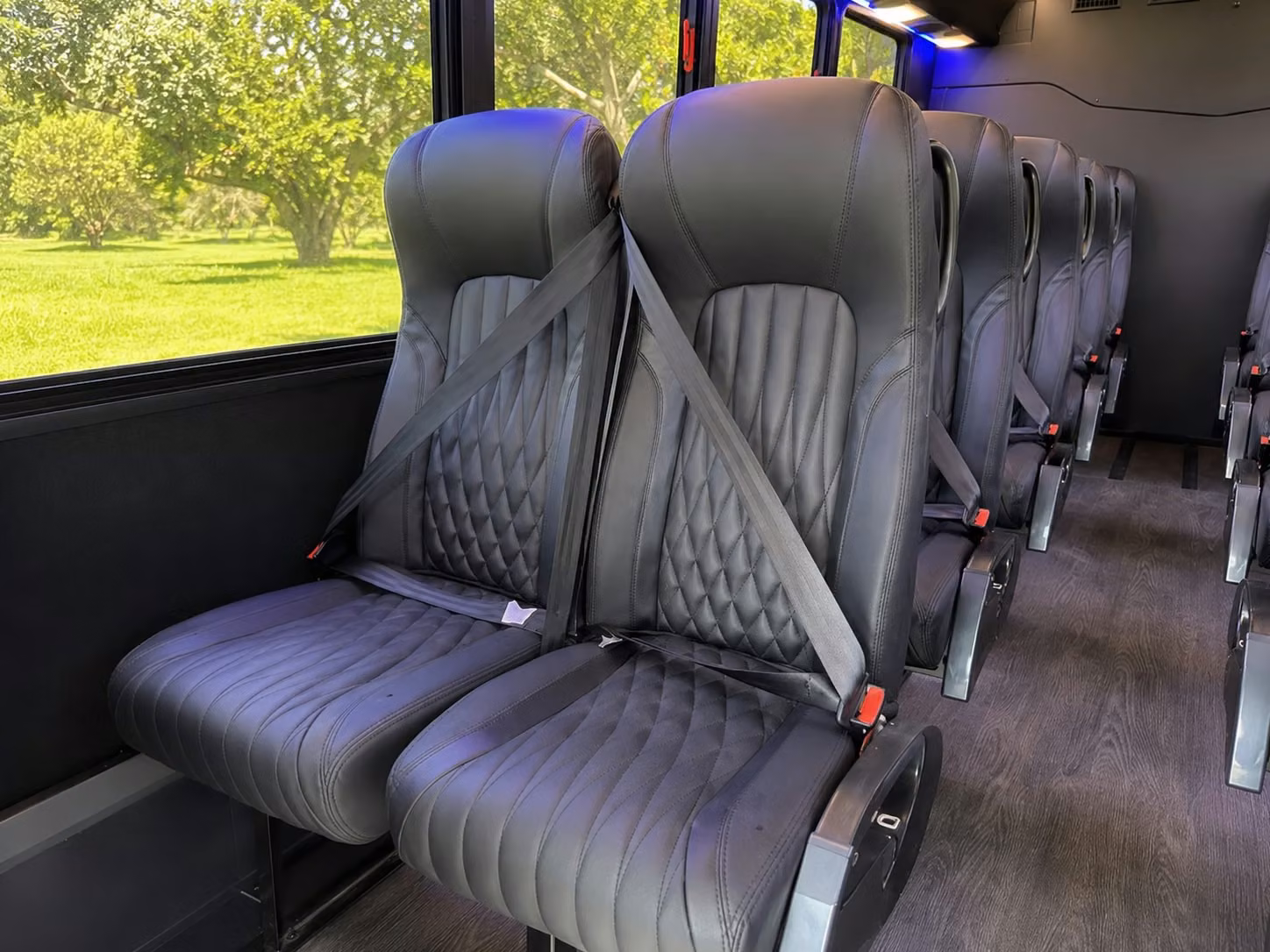 15 passenger minibus inside