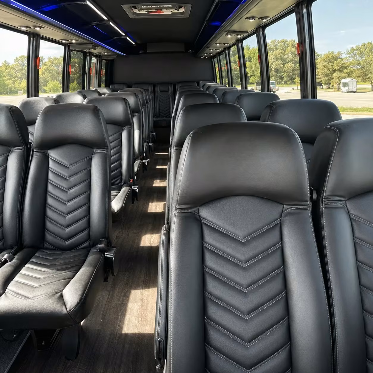 25 passenger minibus interior