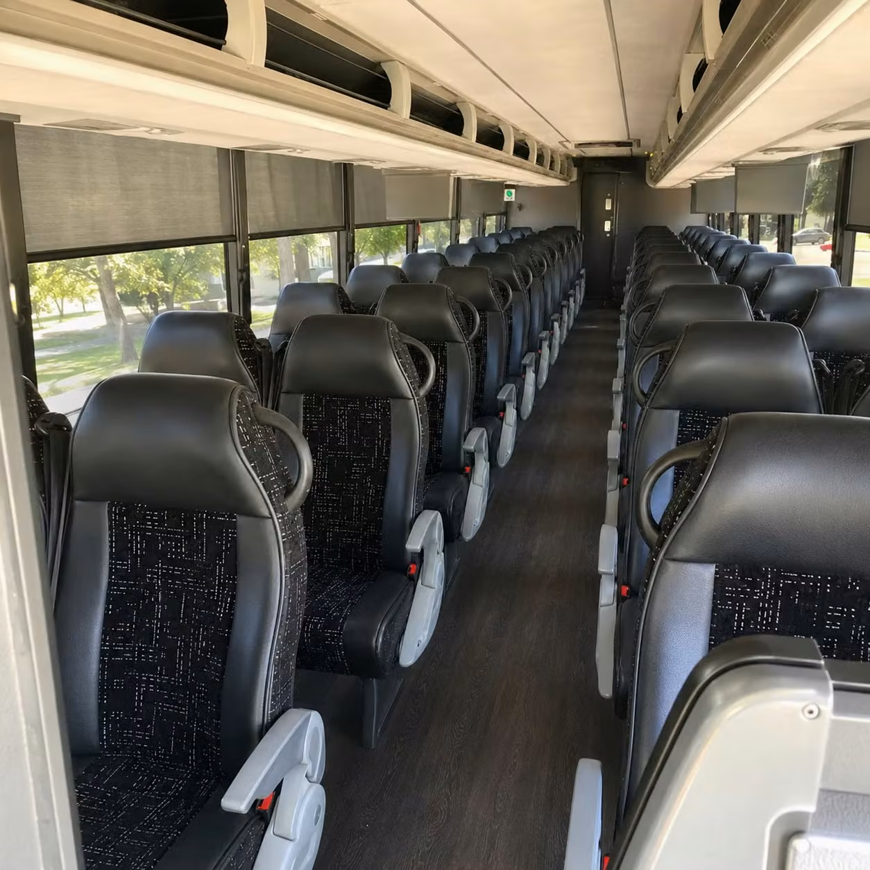 pasadena charter bus interior