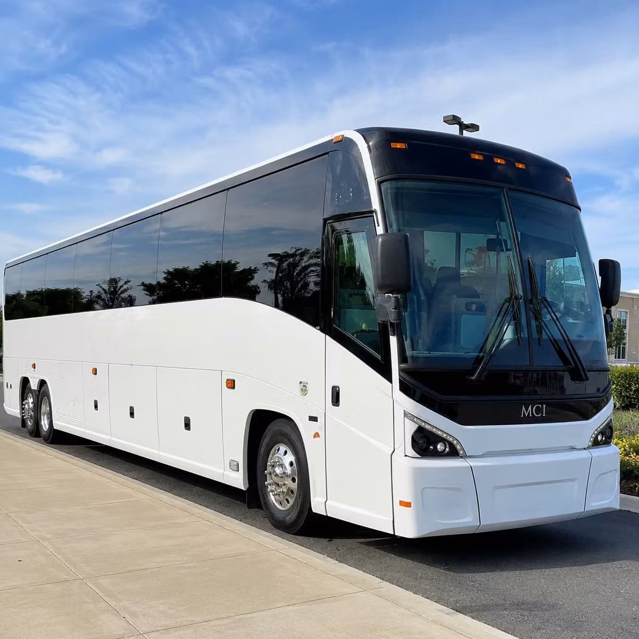 pasadena charter bus rental exterior
