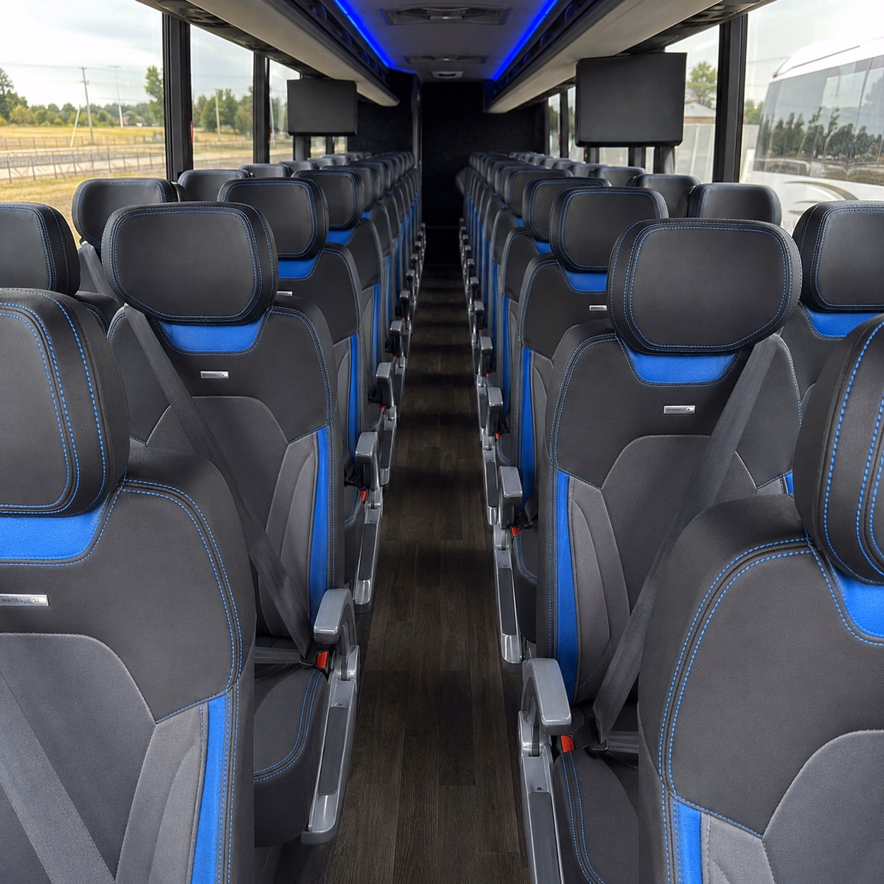 pasadena charter bus rental inside
