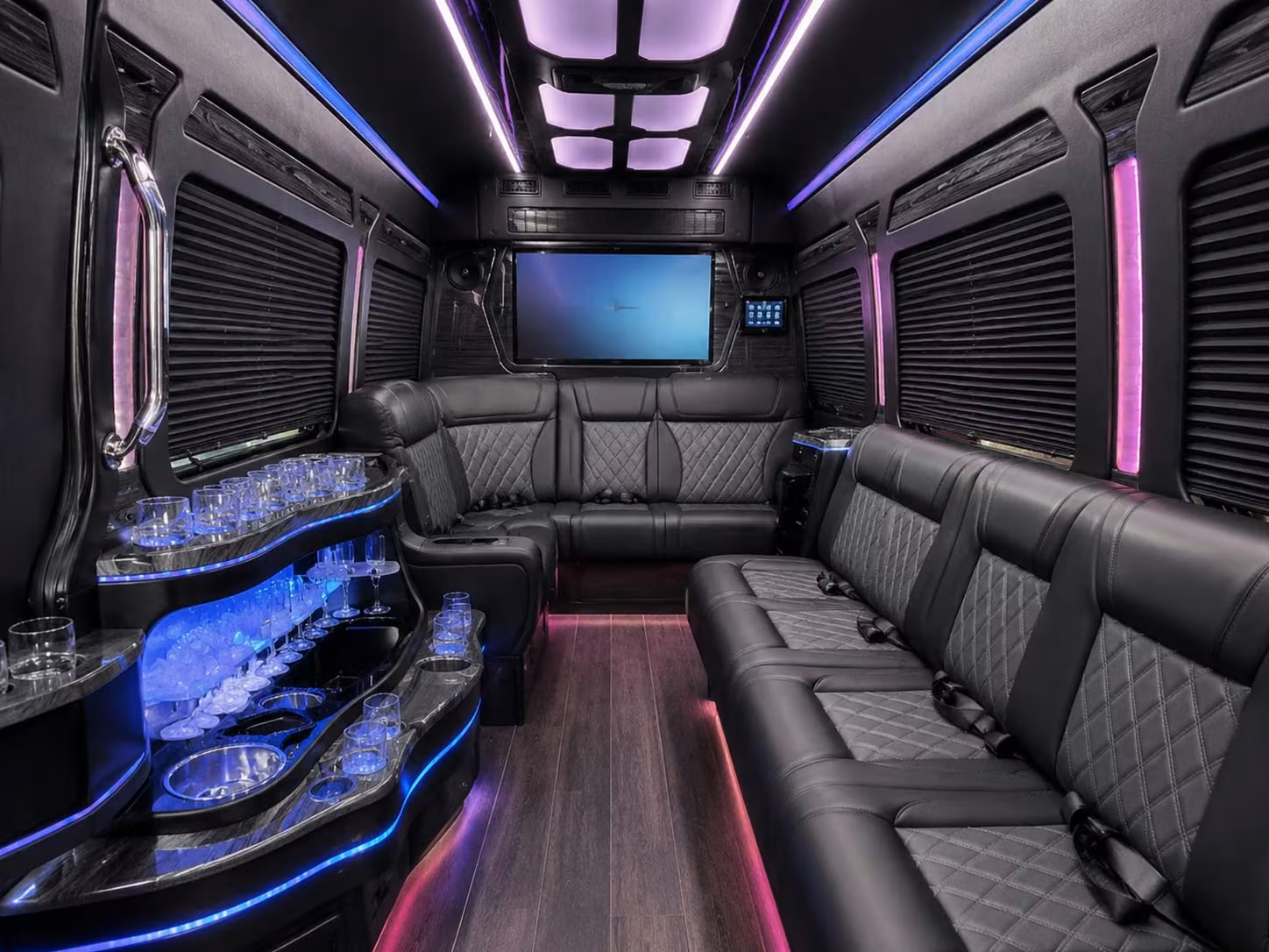 sprinter van and limo van rentals for intimate pasadena prom groups