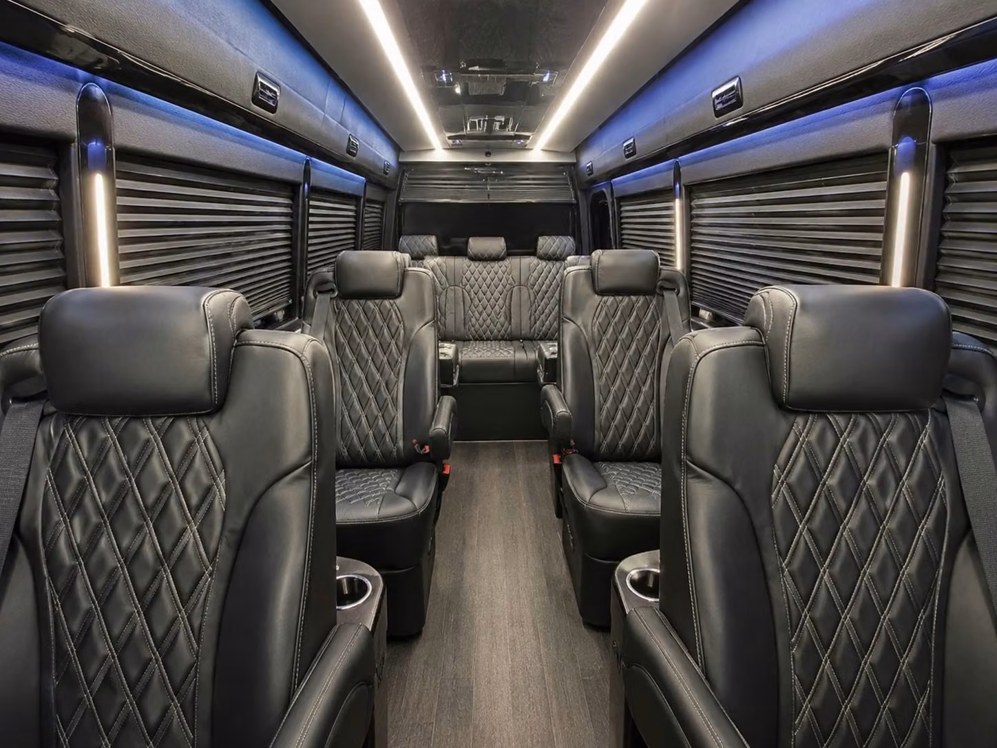 sprinter van with driver inside